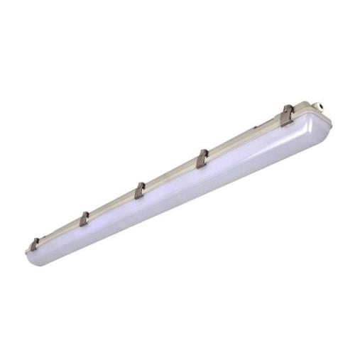 LED-våtromslampe 659, grå, 126 cm, 25 W