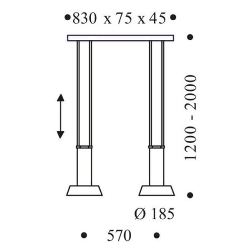 OLIGO Glance LED-pendellampe 2 lyskilder hvit matt