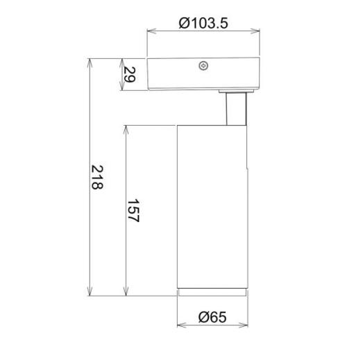 LED-takspotlight Lucea, justerbar, 10 W hvit