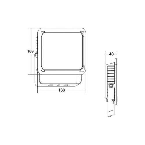 BRUMBERG Neo Midi LED-flomlys, bredde 23,3 cm 4000K