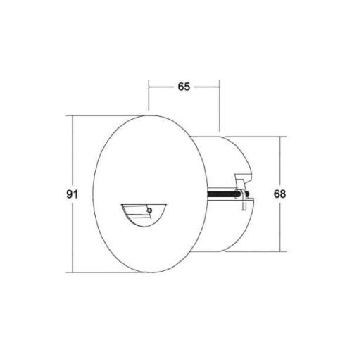 BRUMBERG Adapt wall innfelt LED-spot, matt hvit