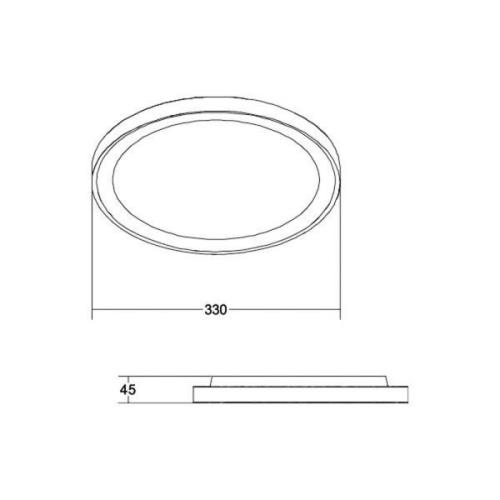 BRUMBERG Sunny Mini LED-taklampe RC CCT hvit