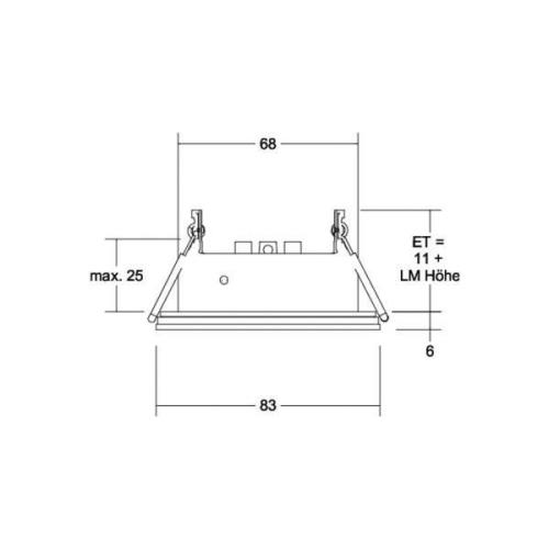 BRUMBERG Cover-Up-R modul IP44 rund, svart