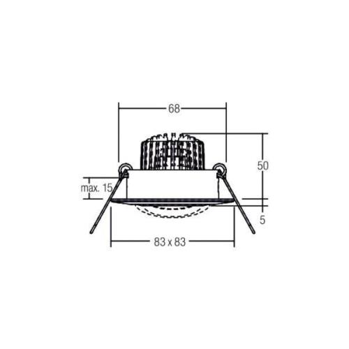 BRUMBERG BB14 innfelt dim-til-varm RC hvit glans