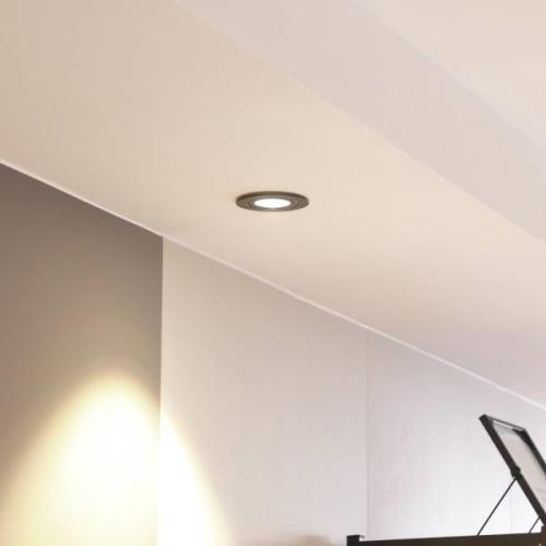 Arcchio LED-downlight Jyra, svart, 2 700 K