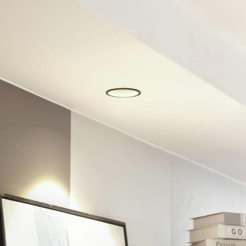 Arcchio LED-downlight Niria, svart, 2700K