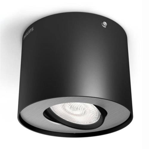 Svart LED-downlight Phase