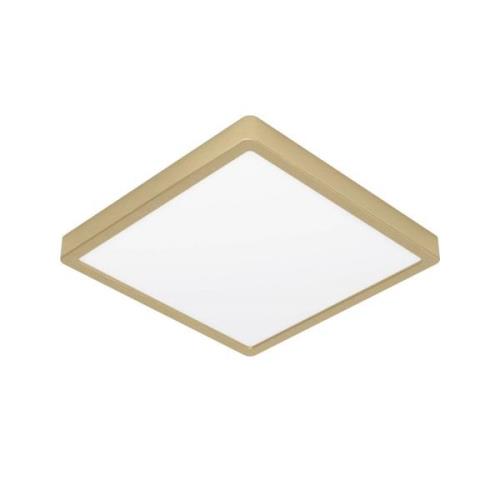 Overflatemontert LED-panel Fueva 5 IP20 830 messing 28,5x28,5