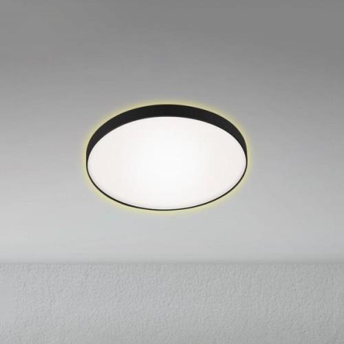 LED-taklampe Flet med bakgrunnsbelysning, Ø 28,5 cm