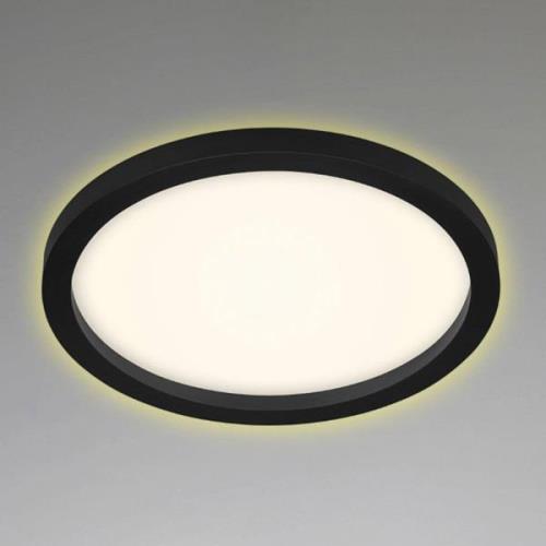 LED-taklampe 7361, Ø 29 cm svart