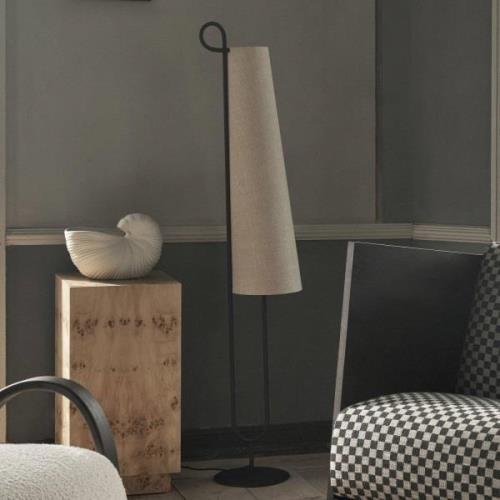 ferm LIVING Ancora gulvlampe, jern, tekstil, høyde 150 cm