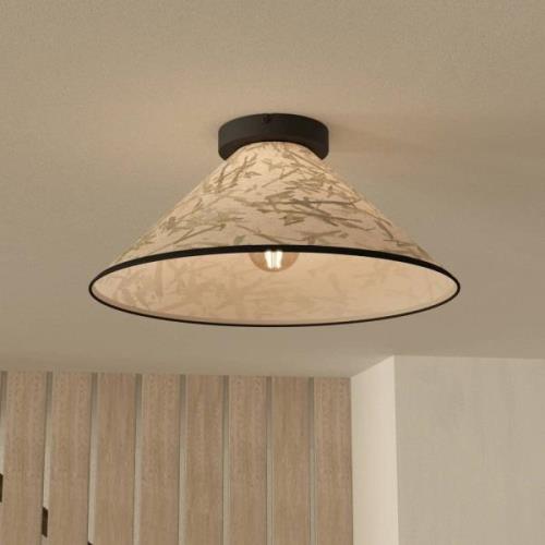 Oxpark taklampe, Ø 42 cm, grønn/hvit/svart, stoff