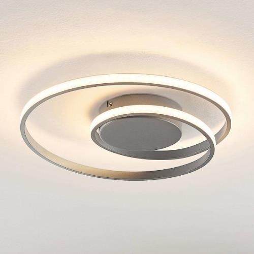 Lindby Kyron LED-taklampe, titanfarget