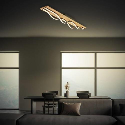 Taklampe Vinka, 98x11 cm, 2 lyskilder, trefarget