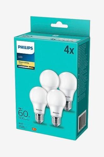 4-pk LED E27 Normal Frost 60