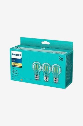 3-pk LED E27 Normal Klar 40W