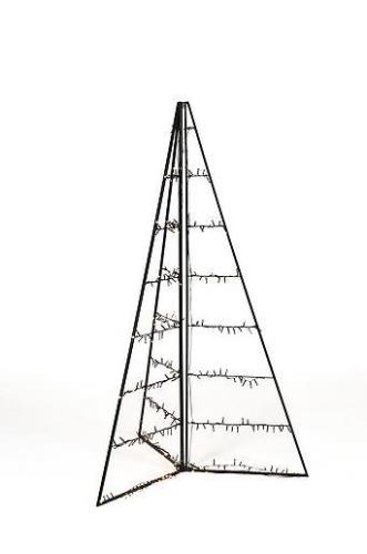 Dekorasjon metallpyramide LED 150cm