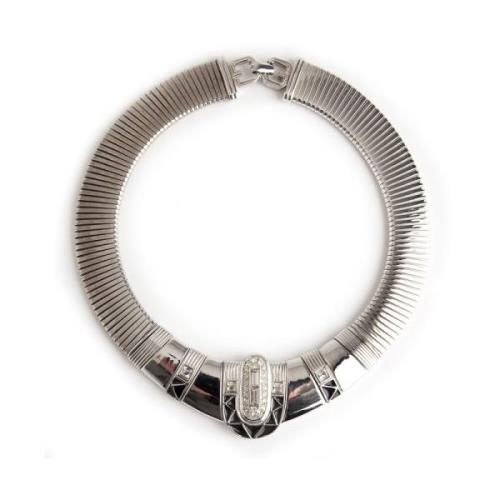 Silver halskjede choker