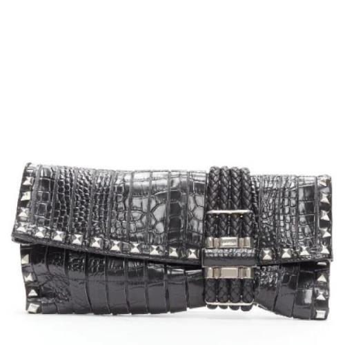 Pre-owned Svart skinn Jimmy Choo Clutch