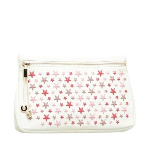 Pre-owned Hvitt skinn Jimmy Choo Clutch