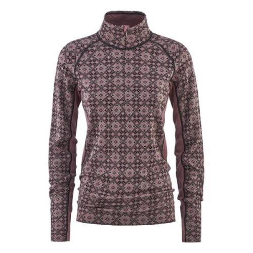 Lett Half Zip Baselayer - Støvete Mørk Rosa