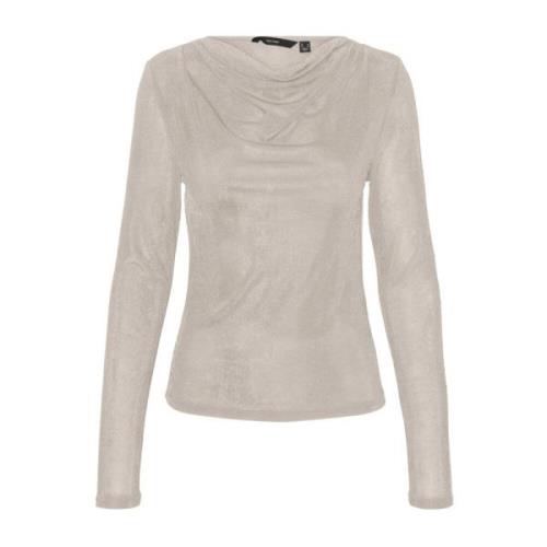 Lys Beige Plissert Topp