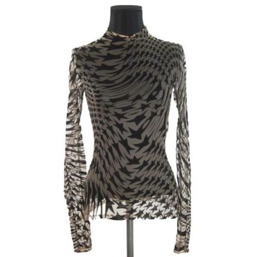 Pre-owned Beige Stoff Mugler Top