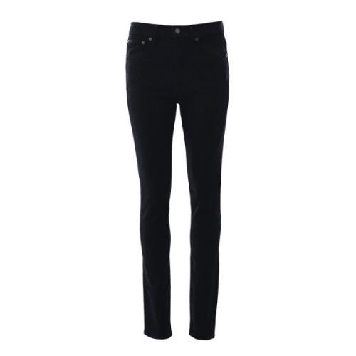 Blå Mid Rise Skinny Jeans