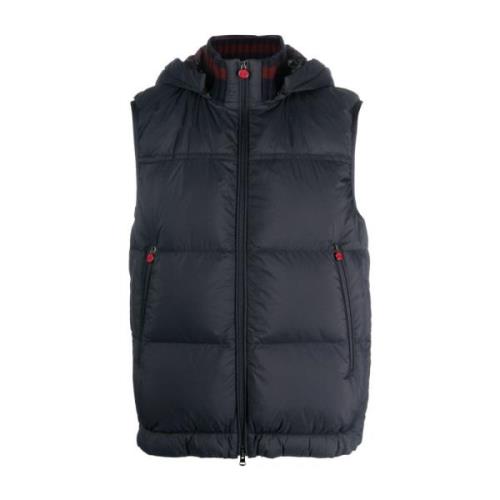 Marinebl? Avtagbar Hette Polstret Gilet