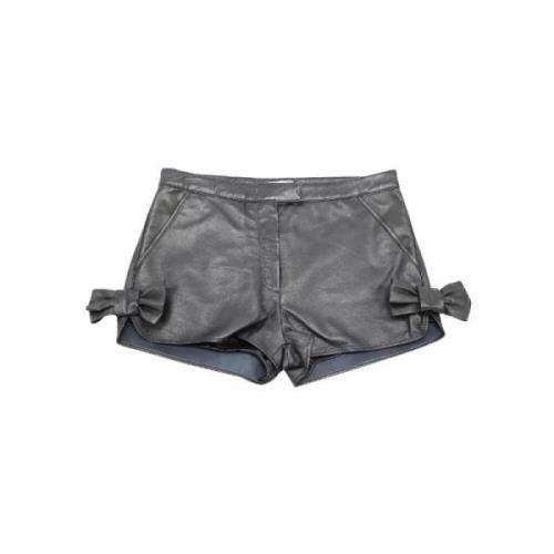 Pre-owned Svart skinn Valentino shorts