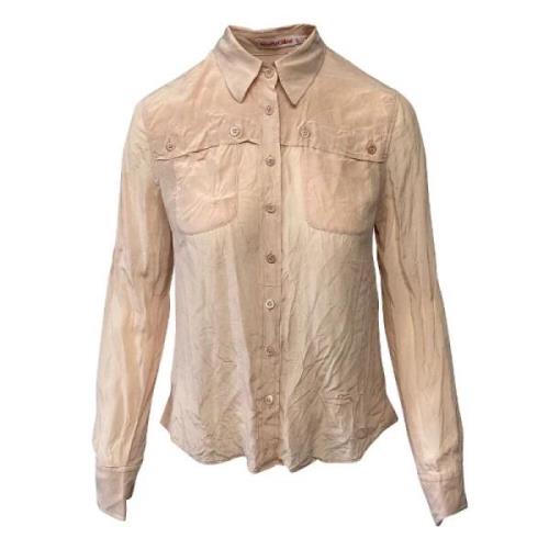 Pre-owned Beige Silk Chloé genser