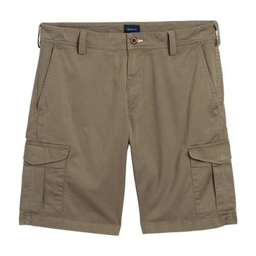 Avslappede Twill Utility Shorts