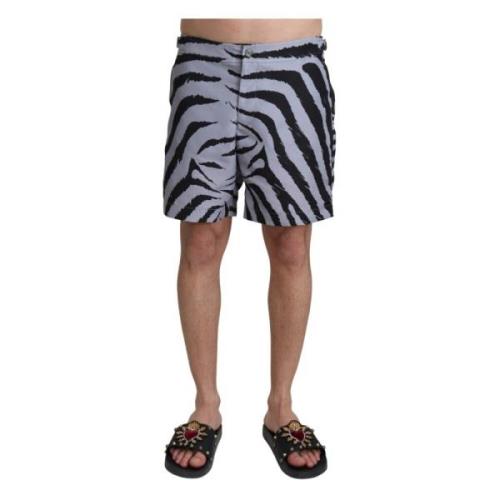 Strandklær Badeshorts med Zebra Print