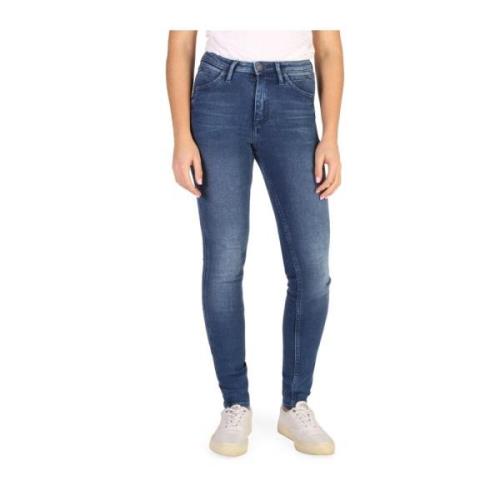 Knapp og Glidelås Skinny Jeans