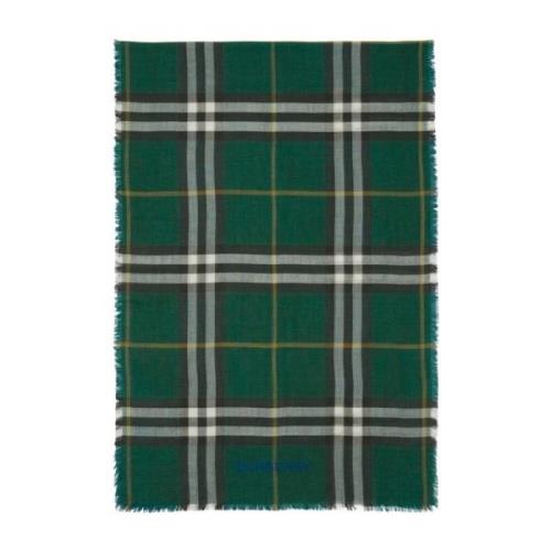 Vintage Check Ull-Silke Skjerf