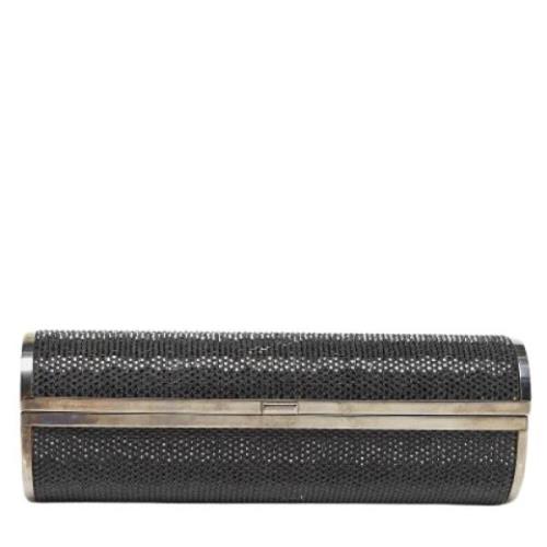 Pre-owned Svart stoff Jimmy Choo Clutch