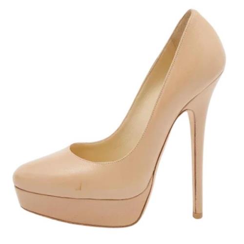 Pre-owned Beige skinn Jimmy Choo haeler