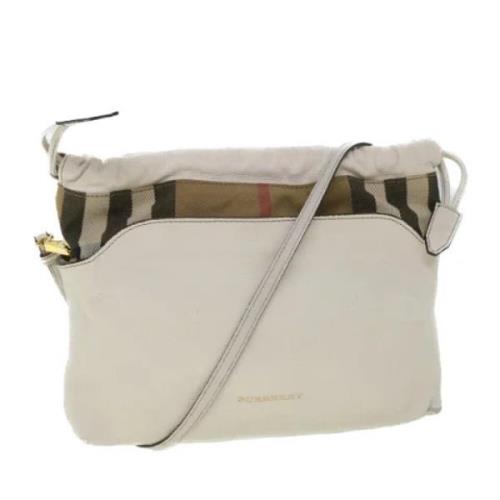 Pre-owned Beige skinn burberry skulderveske