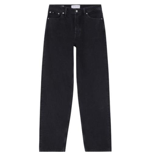 Sort Denim High Rise Straight Jeans