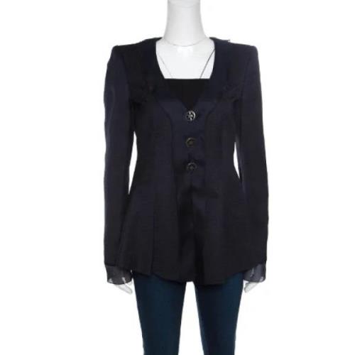 Pre-owned Navy Fabric Armani jakke