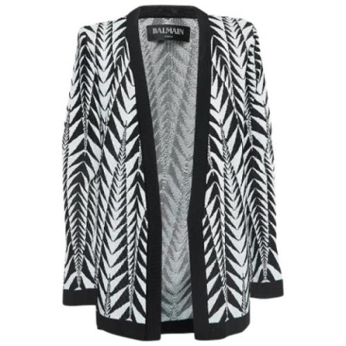 Pre-owned Svart strikket Balmain Cardigan