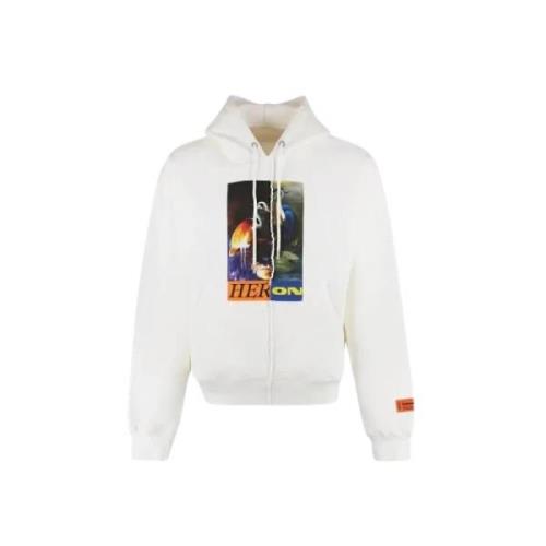 Hvit bomull Heron Preston Top