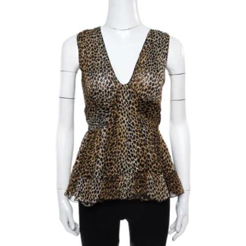 Pre-owned Brun silke Dolce & Gabbana Top