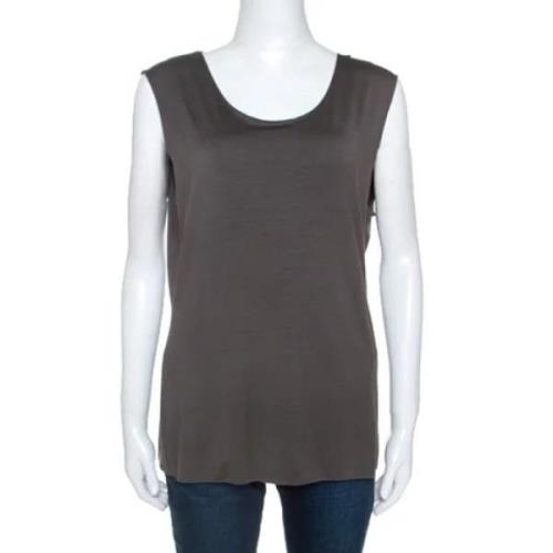 Pre-owned Grey Fabric Armani Top Samlinger