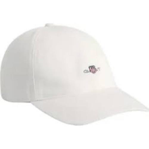 Hvit Gant Shield Cap Unisex Accessories