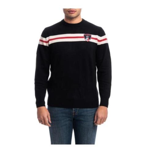 Stripete Crew Neck Genser