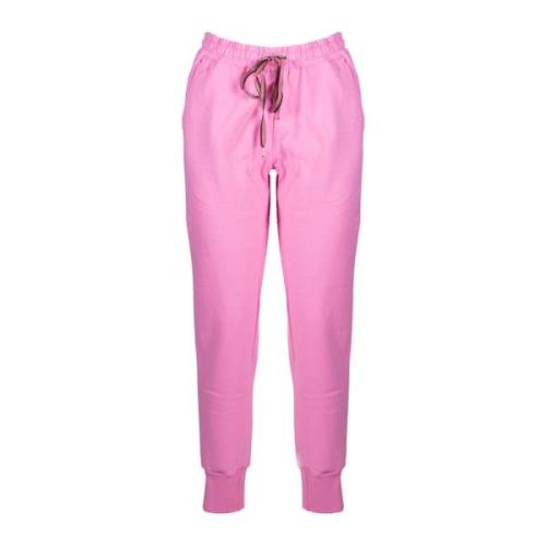 Neon Pink Zebra Logo Sweatpants