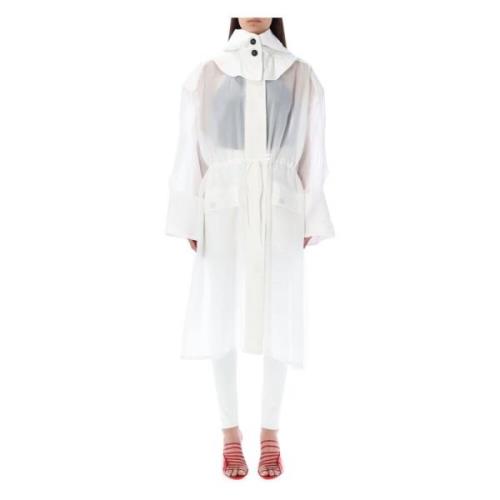 Luksuriøs Uforet Organza Trench Ss23