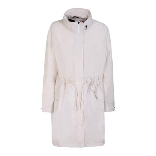 Elegant Kremfarget Trenchcoat