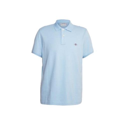 Blå Gant Reg Shield Pique Polo Ss T-Shirt